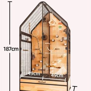 Luxury Indoor Parrot Aviary Cage ( 187 × 100 × 60 cm)